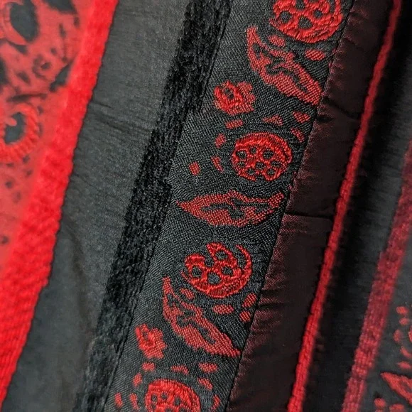 Vintage TanJay Textured Lace Stripe Zip Jacket Women's‎ L 90's Career Embroidery - Picture 9 of 10